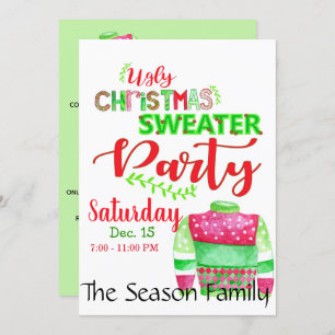 Ugg Christmas Sweater Party Einladung