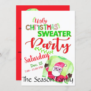 Ugg Christmas Sweater Party Einladung