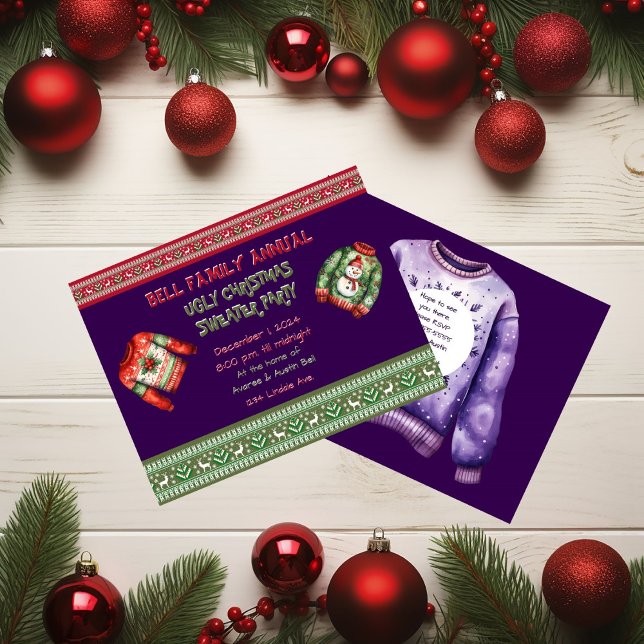 Ugg Christmas Sweater Party Einladung (Von Creator hochgeladen)