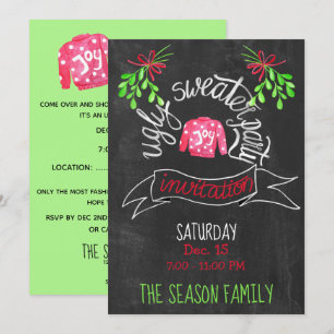Ugg Christmas Sweater Party Einladung