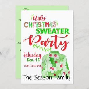 Ugg Christmas Sweater Party Einladung