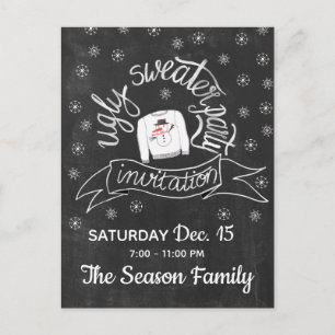 Ugg Christmas Sweater Party Einladung Postkarte