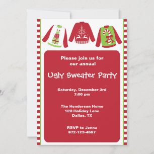 Ugg Christmas Sweater Party Einladungen