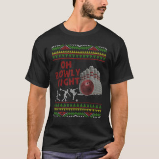 Ugg Christmas Sweater Party Oh Bowly Night Bowli T-Shirt