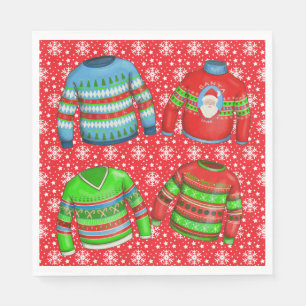 Ugg Christmas Sweater Party Paper Serviette