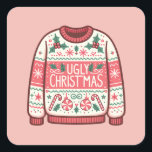 Ugg Christmas Sweater Party Quadratischer Aufkleber<br><div class="desc">Weihnachts-Pullover-Aufkleber können verschiedenen Gegenständen und Anlässen eine festliche und spielerische Touch hinzufügen. Hier sind ein paar kreative Verwendungsmöglichkeiten: Weihnachtskarten: Verbessern Sie Ihre Weihnachtskarten mit diesen lustigen Aufklebern, die jedes einzelne einzigartig und voller Feiertagsstimmung machen. Geschenkverpackung: Dekorieren Sie Ihre Geschenke mit Weihnachts-Pullover-Aufklebern für eine besondere und personalisierte Touch. Party Einladungen: Fügen...</div>