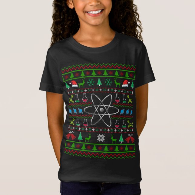 Ugg Christmas Sweater Science T-Shirt (Vorderseite)