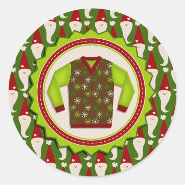 Ugg Christmas Sweater Stickers (Vorderseite)