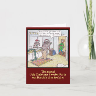 Ugg Christmas Sweater Weihnachtskarte Feiertagskarte