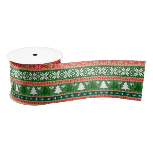 Ugg Christmas Sweater Wrapping Paper Satinband