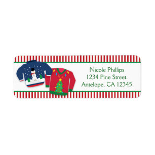 Ugg Christmas Sweaters Holiday Address Labels