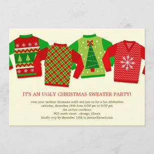 Ugg Christmas Sweaters Holiday Party Einladung