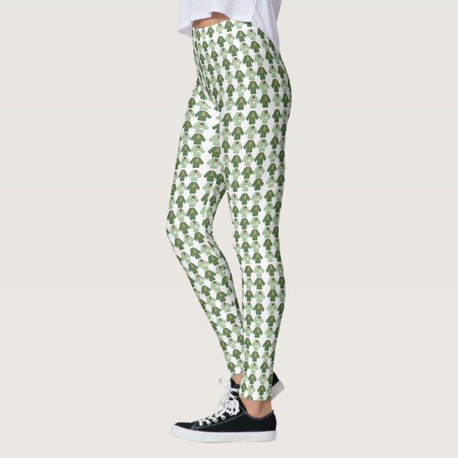 Ugg Christmas Sweaters Leggings, Green Leggings (Links)