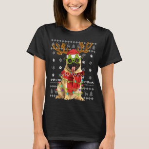 Ugg Sweater Christmas Lights Mops Dog Puppy Lover T-Shirt