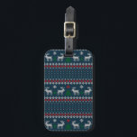 Ugg Sweater Christmas Strick Look Pattern Gepäckanhänger<br><div class="desc">Ugly Sweater Weihnachts-Imitate Strick Muster Luggage-Tag für Ihre Reisen während der Weihnachtszeit.</div>