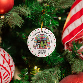 Ugge Christmas Sweater 1. Platz Gewinner Preis Ornament