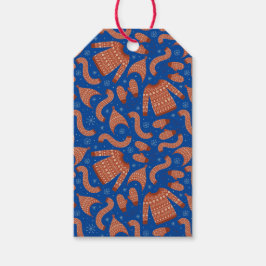 Ugge Christmas Sweater Hat Scarf Red White Geschenkanhänger