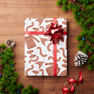 Ugge Christmas Sweater Hat Scarf Red White Geschenkpapier