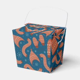 Ugge Christmas Sweater Hat Scarf Red White Geschenkschachtel