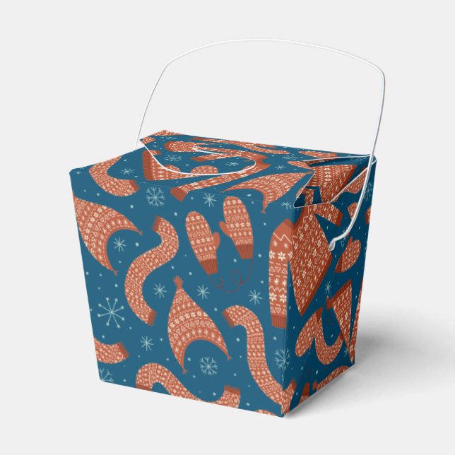 Ugge Christmas Sweater Hat Scarf Red White Geschenkschachtel (Vorderseite)