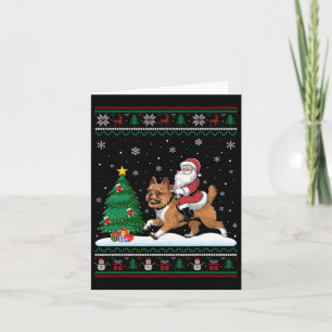 Ugge Christmas Tree Lights Santa Riding Brussels G Karte