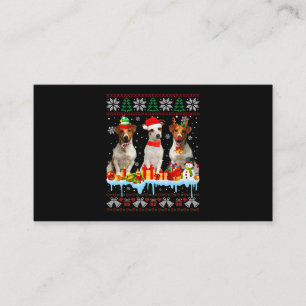 Ugge Weihnachts-Jack Russell Terrier Dog Santa Xma Visitenkarte