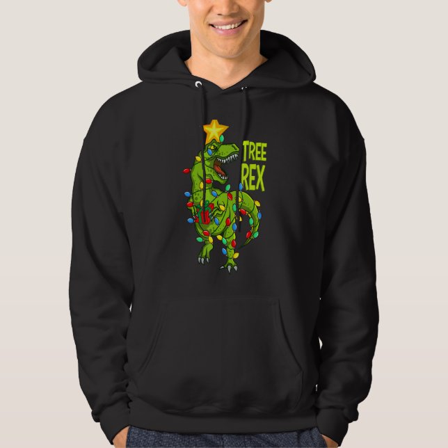 Ugge Weihnachts Sweater T Rex Weihnachten Hoodie (Vorderseite)