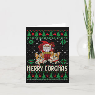 Uggor Christmas Merry Corgmas Corgi Dog Christmas Karte