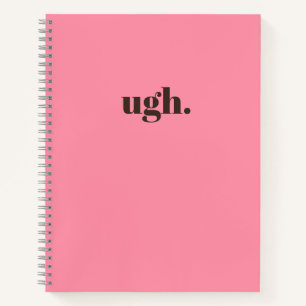 Ugh. Minimalistischer Rosa Chic Journal Notizbuch