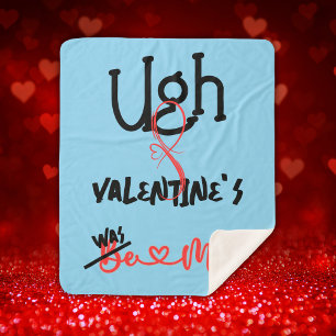 Ugh Valentine - War meine in blau Sherpadecke