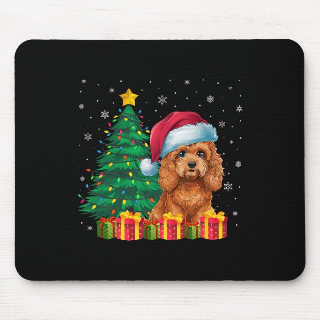 Ugi Apoo Weihnachtsmannmütze Weihnachtsleuchten Do Mousepad (Vorne)