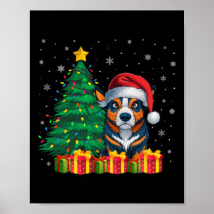 Ugi-australische Rinder-Weihnachtsmannmütze Weihna Poster