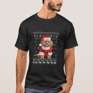 Ugi Niedlich Poodle Weihnachtsmannmütze Weihnachts T-Shirt