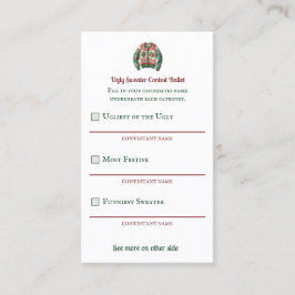 Ugi Sweater Contest Wählerballett Visitenkarte