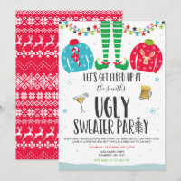 Ugi Sweater Party Einladung Weihnachten fertig