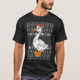Ugi Sweater Style Xmas Lichter Santa Goose Bird Ch T-Shirt