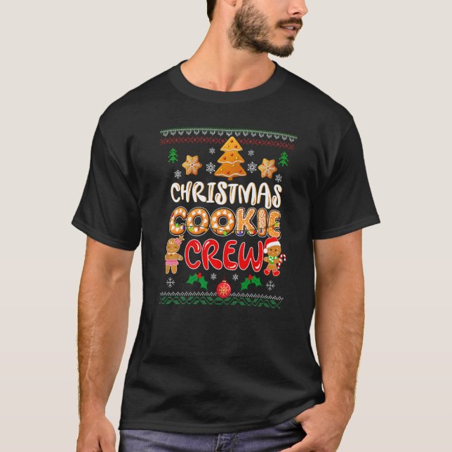 Ugly Bakers Christmas Cookie Crew Family Baking Te T-Shirt (Vorderseite)