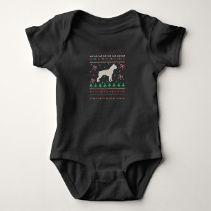 Ugly Boston Terrier Dog Xmas Geschenk Boston Terri Baby Strampler