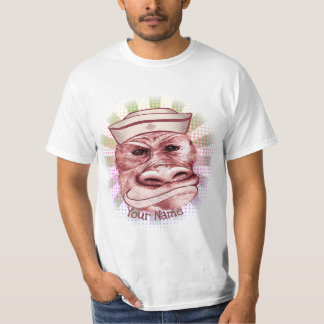 Ugly Button up Krankenschwester T-Shirt