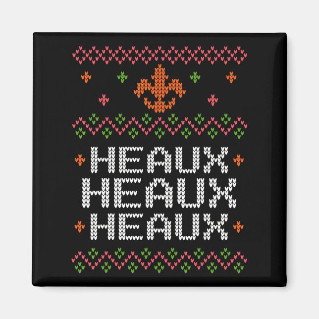 Ugly Cajun Christmas Xmas New Orleans Southern Lou Magnet (Vorne)