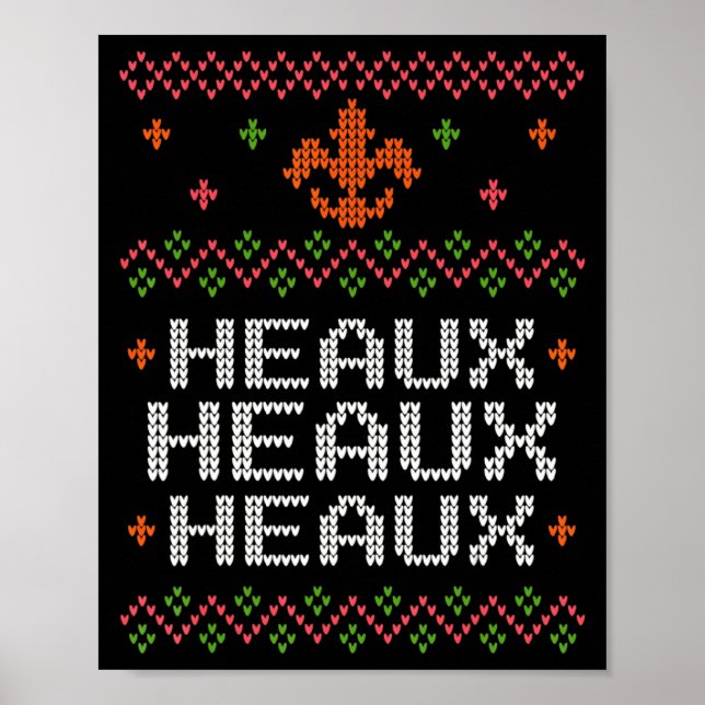 Ugly Cajun Christmas Xmas New Orleans Southern Lou Poster (Vorne)