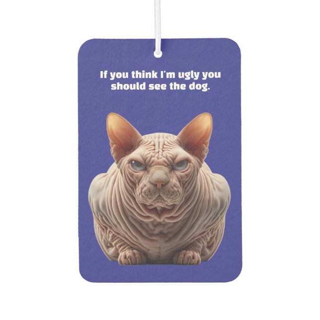 Ugly Cat Autolufterfrischer (Vorderseite)