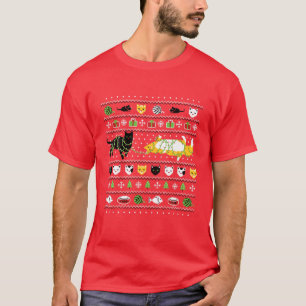 Ugly Cat Frohe Weihnachten Ugly Sweater - Niedlich T-Shirt