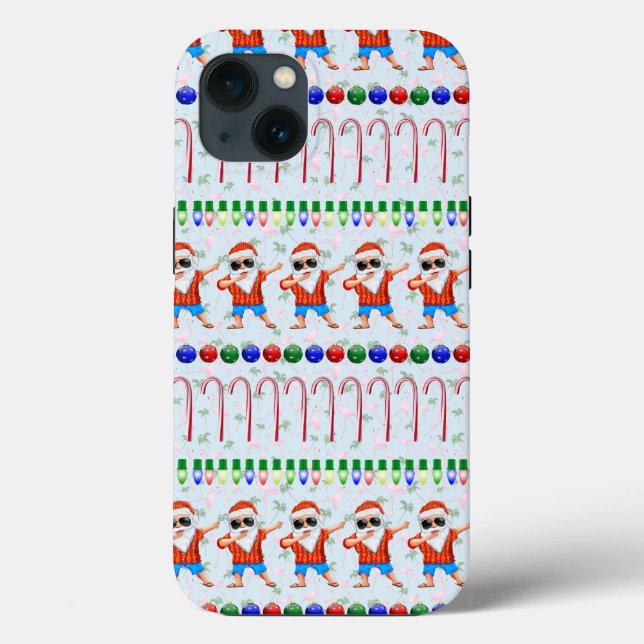 Ugly Christmas Dabbing Santa Case-Mate iPhone Hülle (Rückseite)
