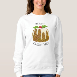 Ugly Christmas   GLITZER   Festes Pudding Sweatshirt