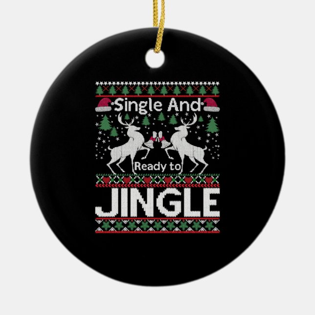 Ugly Christmas Keramik Ornament (Vorne)