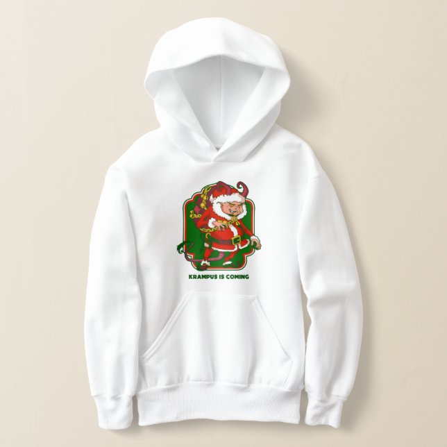 ugly christmas krampus is coming funny hoodie (Ablage )