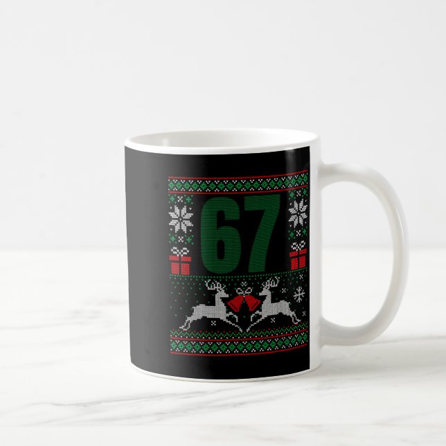 Ugly Christmas Sweater 67 Design  Kaffeetasse (Rechts)