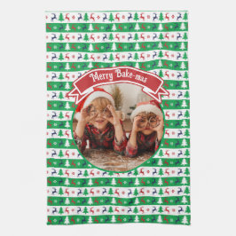 Ugly Christmas Sweater Bright Jumper Photo  Geschirrtuch