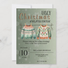 Ugly Christmas Sweater Contest Einladungen Custom